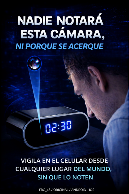 CÁMARA INDETECTABLE OCULTA EN RELOJ DESPERTADOR
