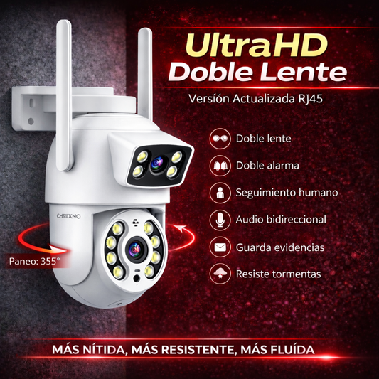 CÁMARA DE SEGURIDAD ROBÓTICA DOBLE LENTE RJ45_26
